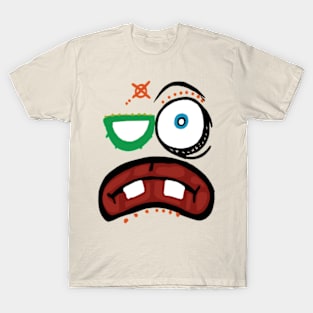 Kawaii Funny Weird Face T-Shirt